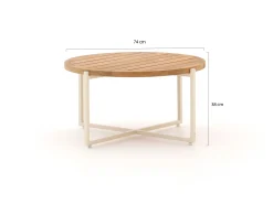 Apple Bee Condor lounge tuintafel ø 74cm (h: 38)
