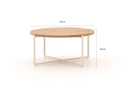 Apple Bee Condor lounge tuintafel ø 94cm (h: 44)