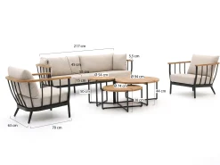 Apple Bee Condor stoel-bank loungeset 6-delig 5-zits