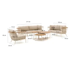 Apple Bee Condor stoel-bank loungeset 6-delig 6-zits