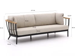 Apple Bee Condor/Tonga stoel-bank loungeset 5-delig 6-zits