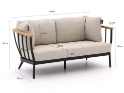 Apple Bee Condor/Tonga stoel-bank loungeset 5-delig 6-zits