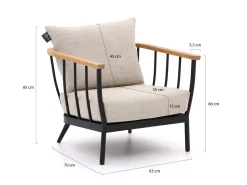 Apple Bee Condor/Tonga stoel-bank loungeset 5-delig 6-zits