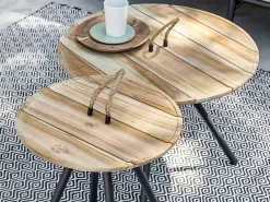 Apple Bee Elle lounge tuintafels ø60 (h:40cm)/ø40 (h:45cm)