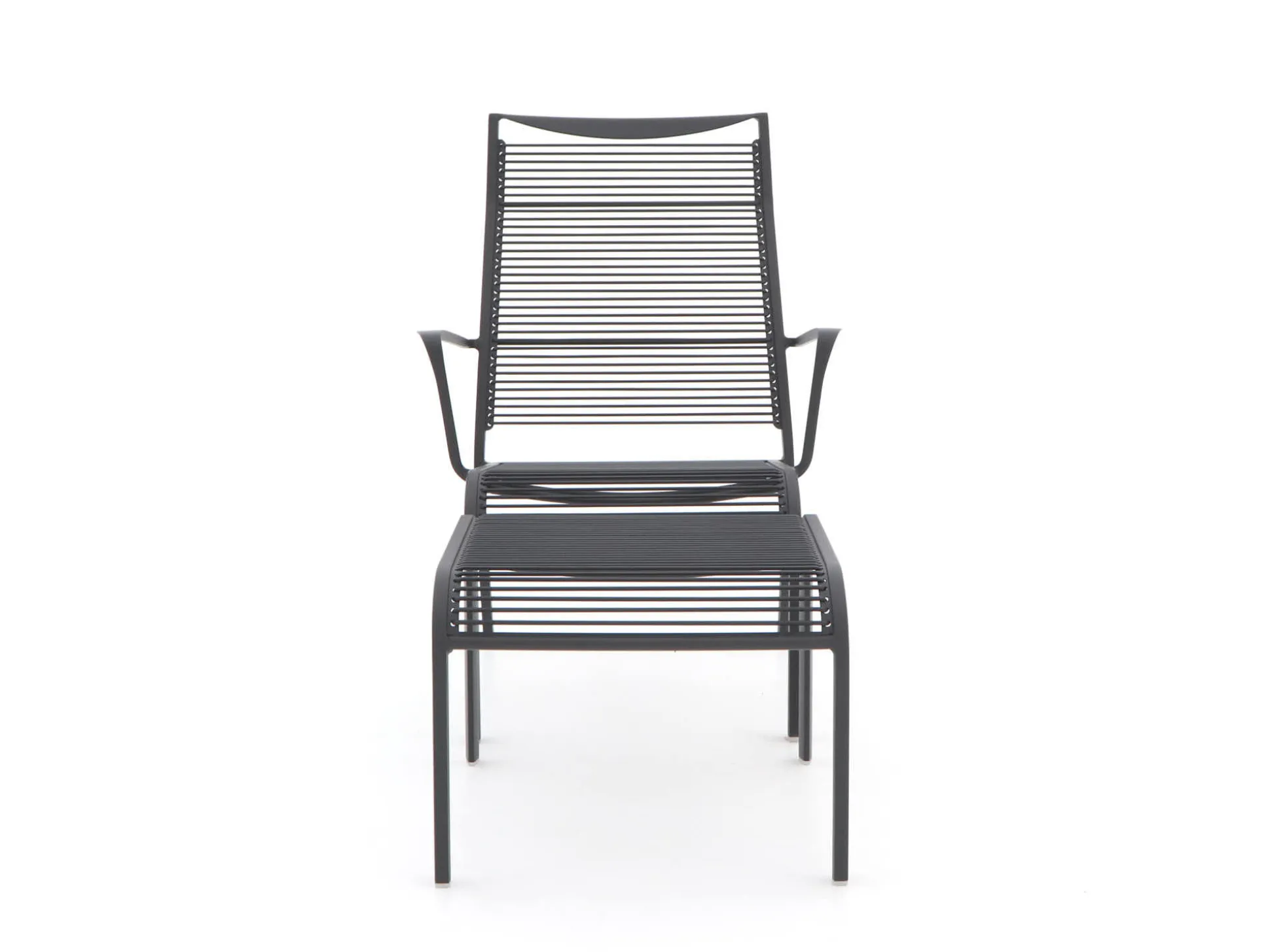 Apple Bee Hawaii lounge tuinstoel stapelbaar met voetenbank