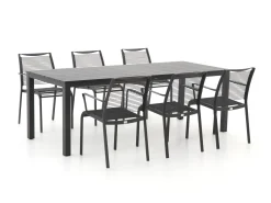 Apple Bee Hawaii/Menzano 220cm dining tuinset 7-delig stapelbaar