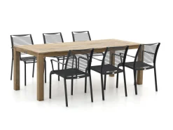 Apple Bee Hawaii/ROUGH-S 220cm dining tuinset 7-delig stapelbaar