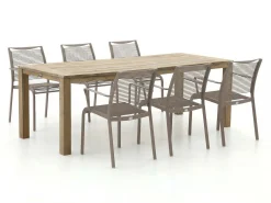 Apple Bee Hawaii/ROUGH-S 220cm dining tuinset 7-delig stapelbaar