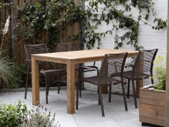 Apple Bee Hawaii/ROUGH-S 160cm dining tuinset 5-delig stapelbaar
