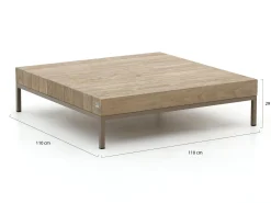 Apple Bee Long Island lounge tuintafel 110x110cm