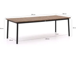 Apple Bee Milou dining tuintafel 240x100x76cm