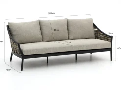 Apple Bee Milou lounge tuinbank 3-zits 203cm