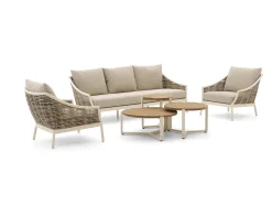 Apple Bee Milou/Monaco stoel-bank loungeset 6-delig 5-zits