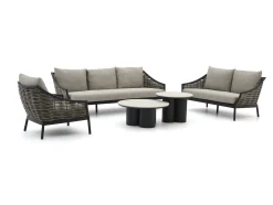 Apple Bee Milou/Tonga stoel-bank loungeset 5-delig 6-zits
