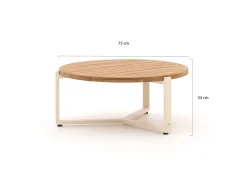 Apple Bee Monaco lounge tuintafel ø 75cm (h: 34)