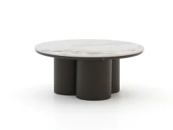 Apple Bee Tonga bijzet tuintafelset ø 80cm (h: 36cm)/ø 60cm (h: 44cm)
