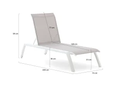 Bellagio Anzio ligbed met wiel