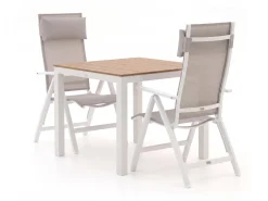 Bellagio Avenza/Fidenza 90cm dining tuinset 3-delig verstelbaar