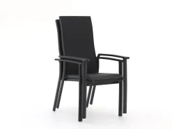 Bellagio Avio/Fidenza 160cm dining tuinset 5-delig stapelbaar
