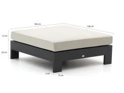 Bellagio Avolo lounge voetenbank 100x100x26cm