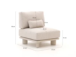 Bellagio Battuello lounge module 1-zits 81cm