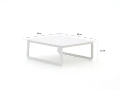 Bellagio Bertinoro lounge tuintafel 85x85x32cm