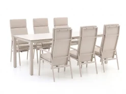 Bellagio Bondeno/Sestino 220cm dining tuinset 7-delig verstelbaar
