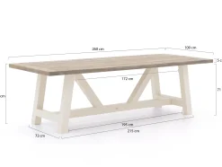 Bellagio Bresimo 260cm picknickset 3-delig