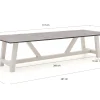 Bellagio Bresimo dining tuintafel 317x100cm