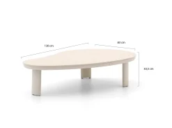 Bellagio Calcinelli lounge tuintafel 130.6x83x30.5cm