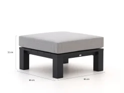 Bellagio Campazzo lounge voetenbank 85x85x32cm