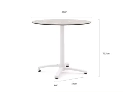 Bellagio Canzo klaptafel ø80cm (h:73cm)