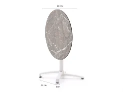 Bellagio Canzo klaptafel ø80cm (h:73cm)