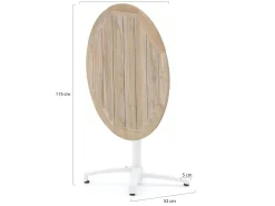 Bellagio Canzo klaptafel ø 85cm (h:75cm)