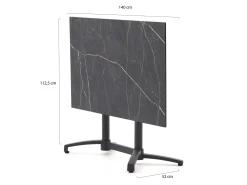 Bellagio Canzo klaptafel 140x80x73cm