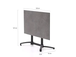Bellagio Canzo klaptafel 120x70x73cm