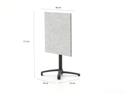 Bellagio Canzo klaptafel 80x80x73cm