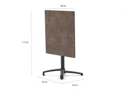 Bellagio Canzo klaptafel 80x80x73cm