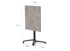 Bellagio Canzo klaptafel 70x70x73cm