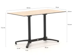 Bellagio Canzo klaptafel 120x70x73cm