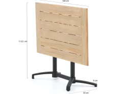 Bellagio Canzo klaptafel 140x80x75cm