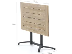 Bellagio Canzo klaptafel 120x70x75cm