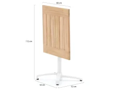 Bellagio Canzo klaptafel 80x80x75cm