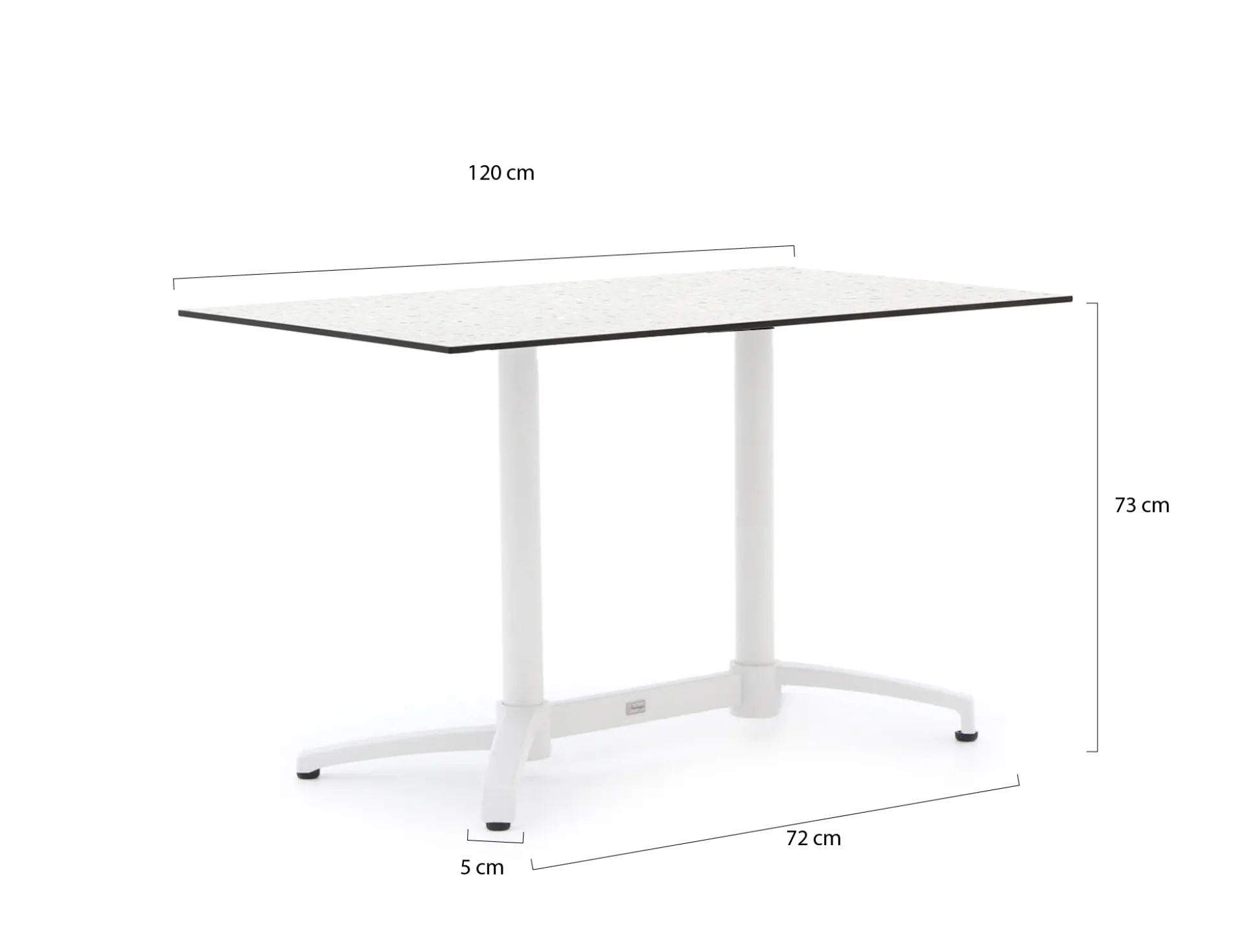 Bellagio Canzo klaptafel 140x80x73cm