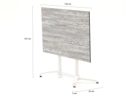 Bellagio Canzo klaptafel 120x70x73cm