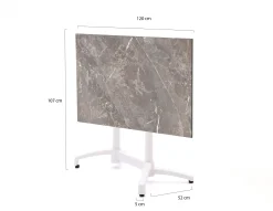 Bellagio Canzo klaptafel 120x70x73cm