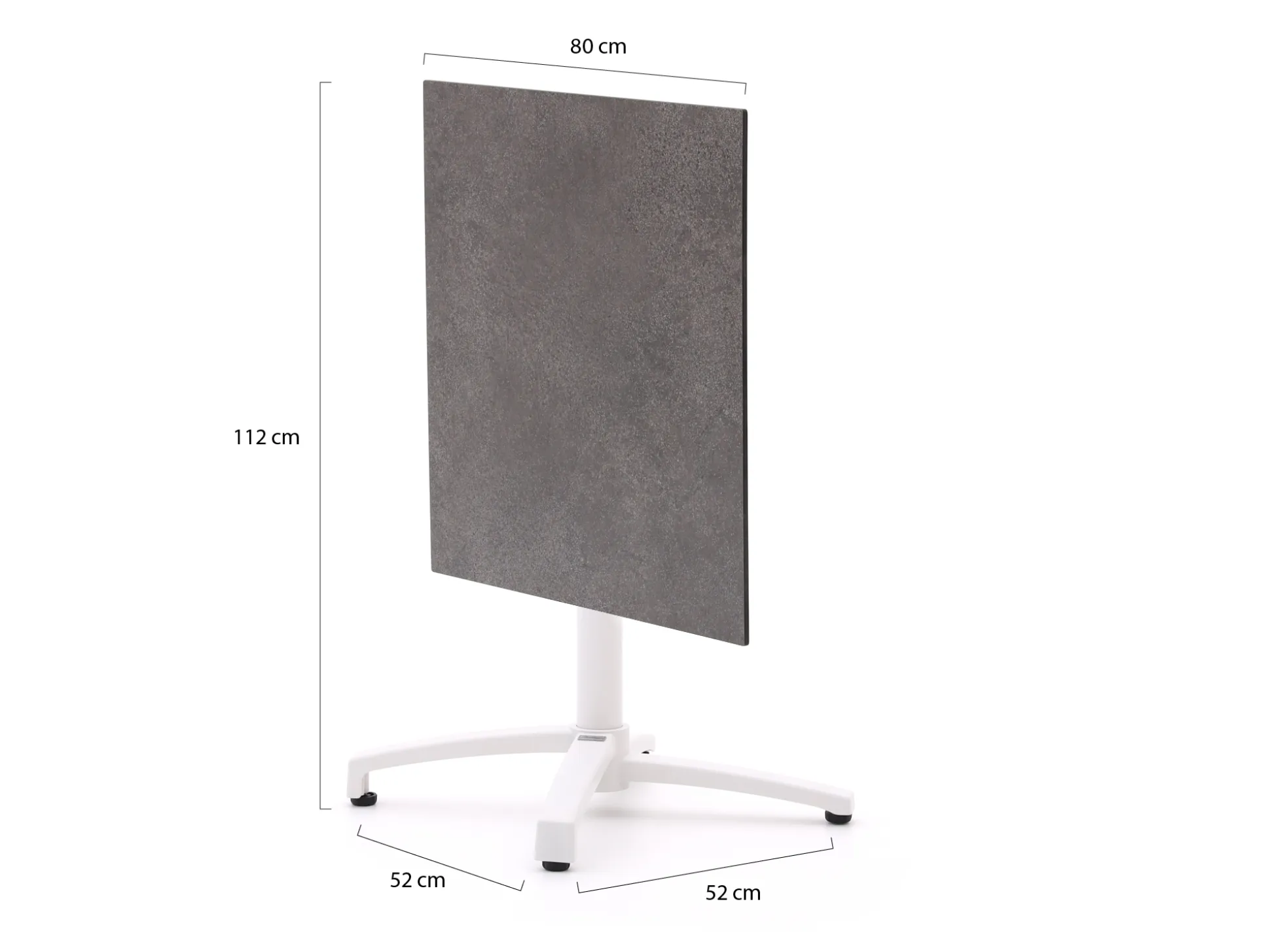 Bellagio Canzo klaptafel 80x80x73cm