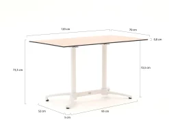 Bellagio Canzo klaptafel 120x70x73cm
