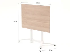 Bellagio Canzo klaptafel 120x70x73cm