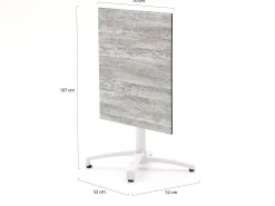 Bellagio Canzo klaptafel 70x70x73cm